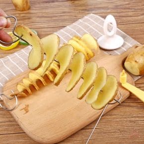 가정용 회오리 감자 메이커 나선형 감자 절단기