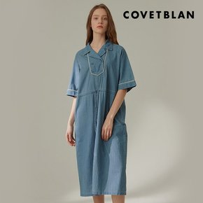 COVETBLAN  마린 데님 원피스V214MOP202W