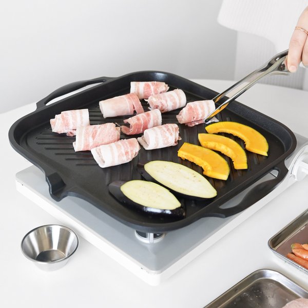 직화 인덕션 사각 그릴 고기 불판 30cm - SSG.COM