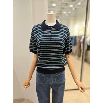 플라스틱아일랜드 [부산점] 스트라이프 반팔 니트(PR3KH461)