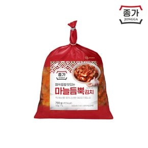 [공식판매몰] [종가] 맛있게 칼칼한 마늘듬뿍 맛김치 750g