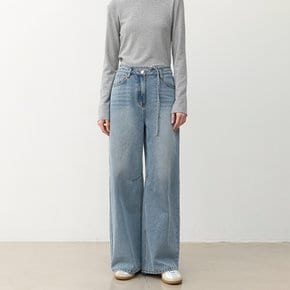 [25S/S](택가:98,000원)벨트 와이드 데님 팬츠(PT-5624)