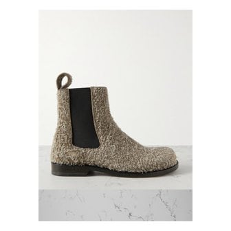 로에베 브러시드 스웨이드 첼시 부츠 그레이 그린 1647597315213292