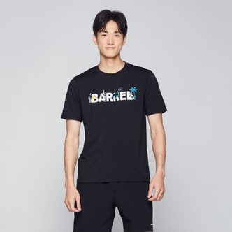 배럴 (20%off)[배럴] 맨 선셋 비치 반팔 래쉬가드 블랙 (B3FMWSS001BLK)