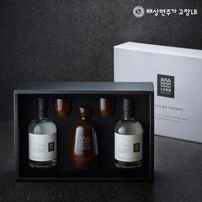 느린마을소주21 도자주기세트 375ml x 2입