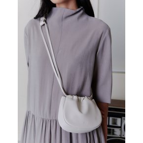 Two-way Pebble Bag(Dove White)