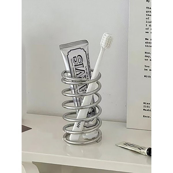용수철 스프링 욕실 화장실 치약 칫솔꽂이 칫솔거치대
