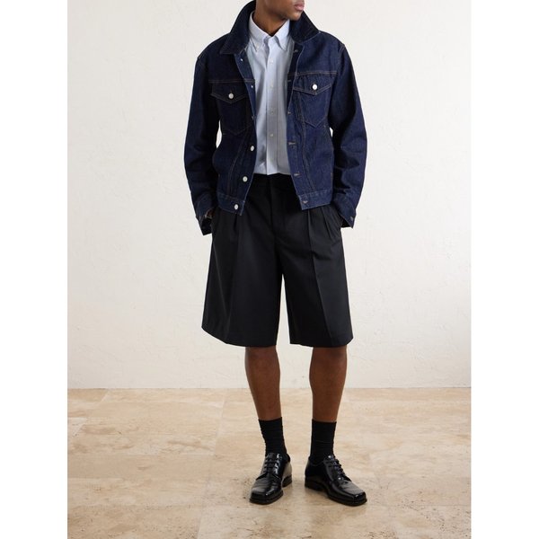 로우웨이스트 와이드 코튼 버뮤다 쇼츠 46376663162992580