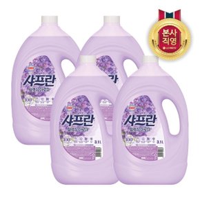 샤프란 시어버터 섬유유연제 릴렉싱 아로마 3.1L x 4개