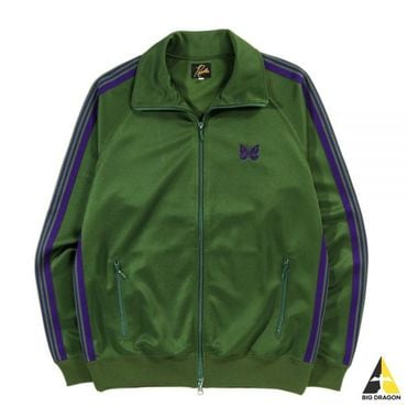 니들스 NEEDLES 니들스 Track Jacket - Poly Smooth IVYGREEN (NS244) (폴리 스무스 트랙 자켓)