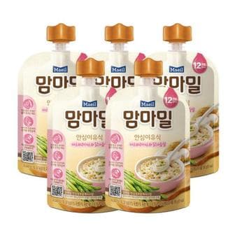 맘마밀 이유식 아스파라거스와닭가슴살 100g 5팩  12개월 _P306942236