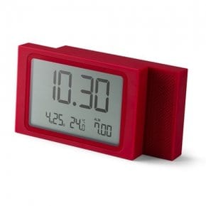 SLIDE lcd alarm clock red - LR141R7