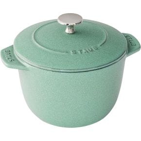 일본 스타우브 냄비0108 staub La Cocotte de GOHAN 40508825 Sage Green M 6.3 inches 16 cm Ri