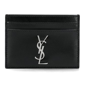 생로랑 국내배송 24SS 생로랑 YSL 모노그램 은장로고 카드지갑 485631 0SX0E 1000