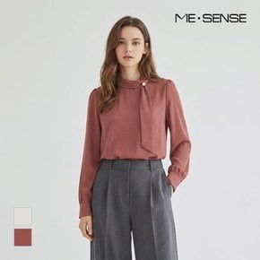 스카프넥 장식 블라우스_MB2ZBLM104Z