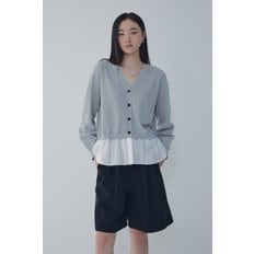 *신세계대구 단독*[VOV] 보브 우븐 패치 브이넥 니트 가디건 (7156350007)