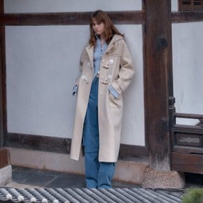 VERRE Oversized Virgin Wool Handmade Duffel Coat_Ivory