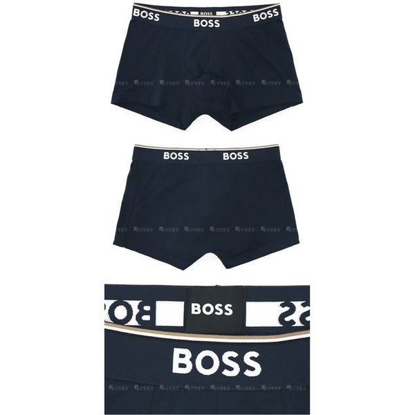 로고 밴드 50531684 974 보스 3-PAC 트렁크 휴고보스 3종 세트 남성 박서브리프 드로즈