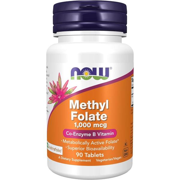 해외배송 NOW Foods 나우푸드 활성엽산 메틸 폴레이트 1000mcg 90정 Methyl Folate