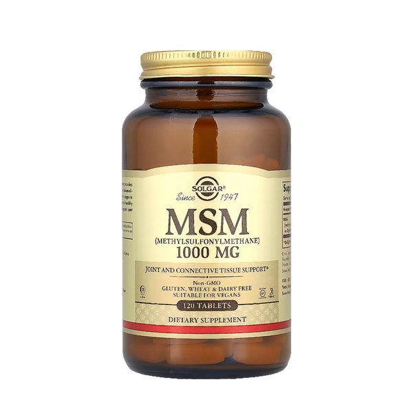 MSM 1000mg 식이유황 (메틸설포닐메테인) 120타블렛 X 2통