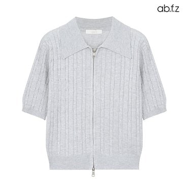 ab.f.z 케이블 투웨이 집업 반팔 가디건 (AFY2HY38A)