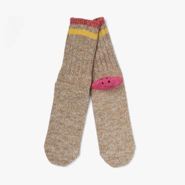 샌프란시스코마켓 KAPITAL 캐피탈 60 YARNS IVY RAINBOWY HAPPY HEEL-HOLD SOCKS BEIGE KAE1M80005A24
