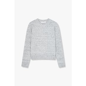 [파주점] 백 배색 레터링 멜란지 니트 풀오버7114450101