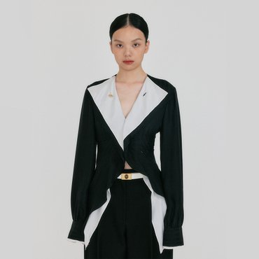 EENK ZAZZ Layered Blouse - Black