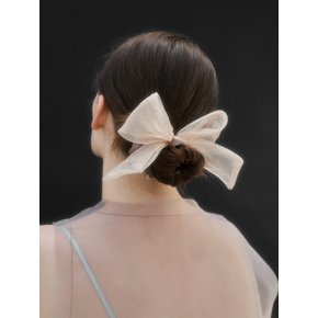 Transparent Bow Scrunchie