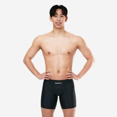 맨 에센셜 엠보 3부 재머 수영복 블랙 (B5SMSMS103BLK)