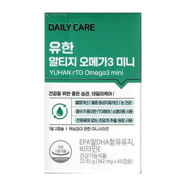 데일리케어 유한 알티지 오메가3 미니 382mg x 60캡슐 (AD) (S33551806)