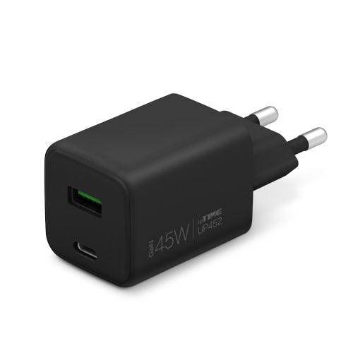 UP452 GaN 45W USB PD 3.0 블랙 고속 충전기