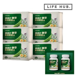 국내산 여주 프리미엄 정 선물세트 6세트(500mg x 90정 x 12병) 36개월분