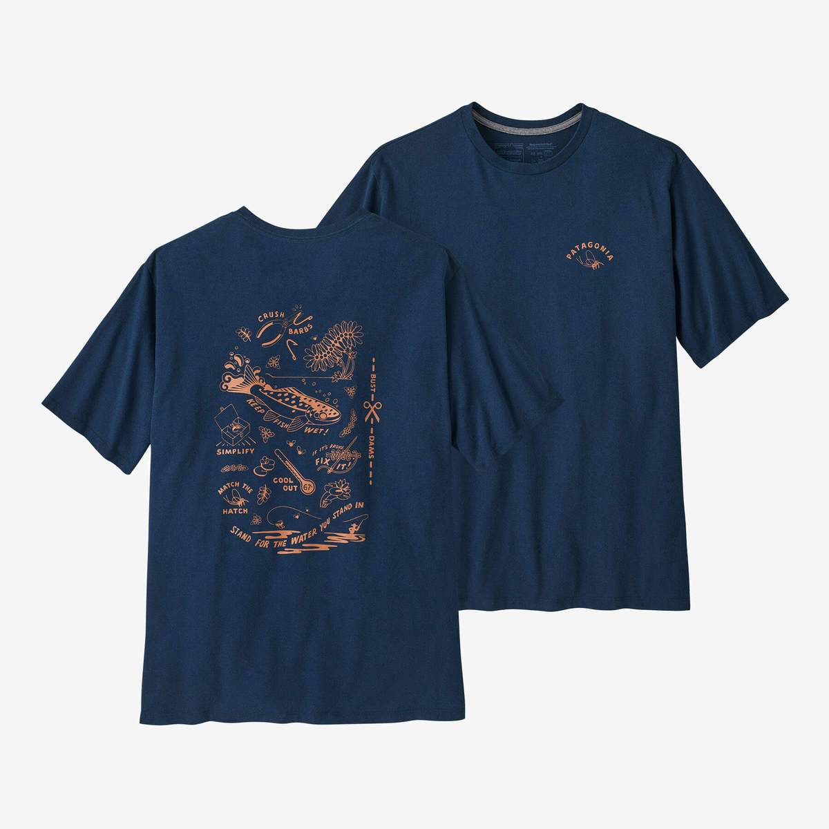 [파타고니아코리아]23SS 멘즈 액션 앵글러 리스판서빌리-티 Mens Action Angler Responsibili-Tee ...