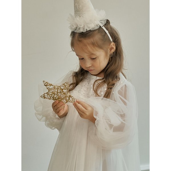 퓨어 그레이스 시퀸 튤 드레스