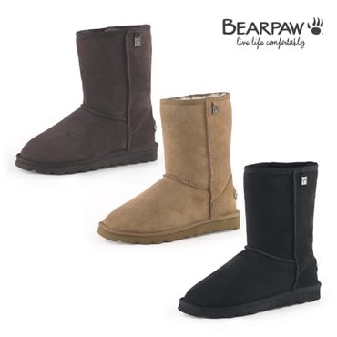 베어파우 와이컨셉 베어파우(BEARPAW) 여성 양가죽 어그부츠 ELLE SHORT DOUBLE FACE (K2137ND-W)