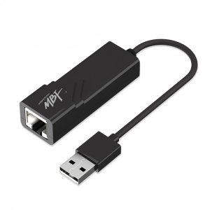 엠지솔루션 엠비에프 MBF-LAN20BK USB 2.0 유선 랜카드 100M블랙