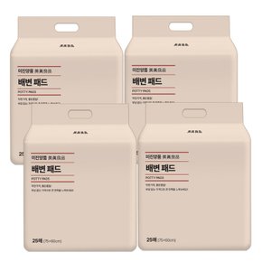 미진양품 강아지 고급형 배변패드 대형 20매 75cmx60cm 4팩 강아지패드 애견패드