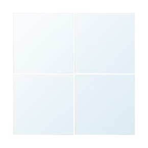 BLODLONN 블로들뢴 거울 4P 30x30cm/붙이는거울/사각/화장대/욕실/전신/현관/인테리어