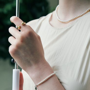 베흐트 [925 silver] Cinq.silver.200 / epais ouvert ring (gold ver.)(54152)