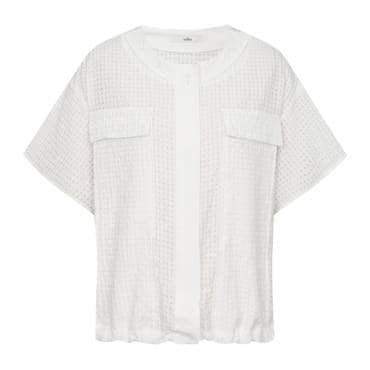 레노마레이디 펀칭 라운드넥 셔츠 R2F21WST060
