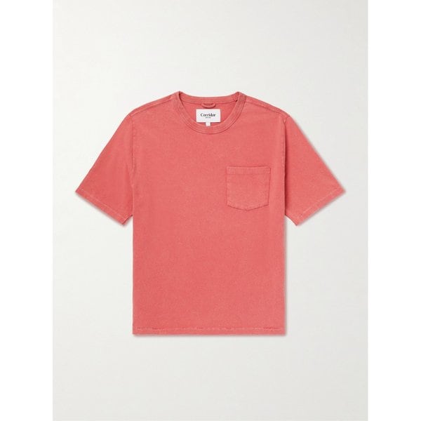 코리더 가먼트 다이 코튼 저지 티셔츠 46376663163008667