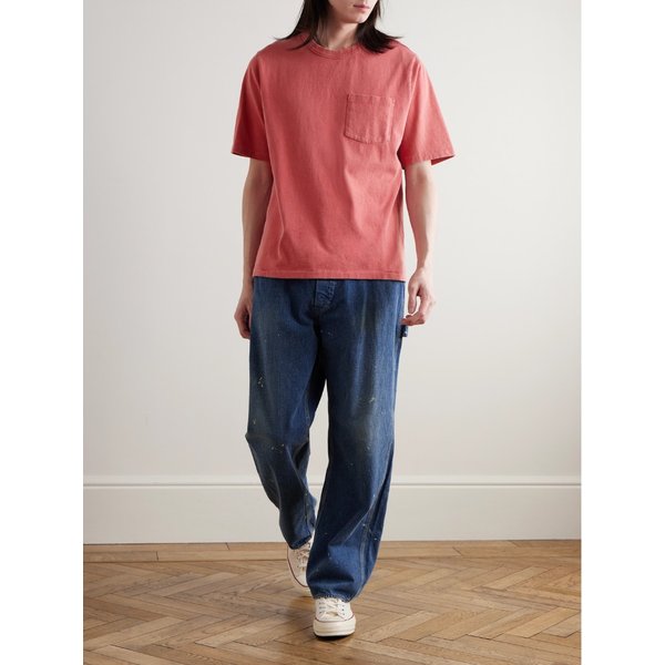 코리더 가먼트 다이 코튼 저지 티셔츠 46376663163008667