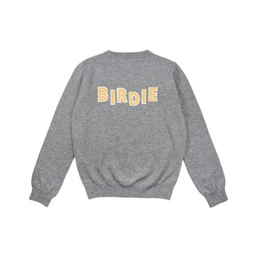 몽버디골프 LOVE BIRDIE COLORING KNIT 러브버디 크루넥 컬러니트 GREY