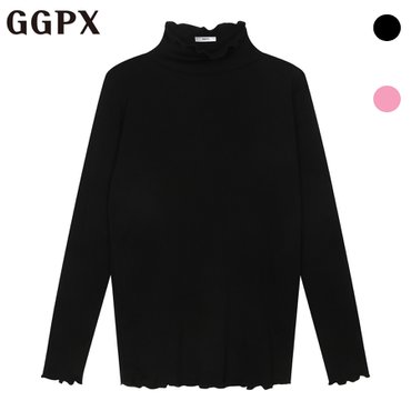 GGPX 기모 물결 폴라 티셔츠 (GOATS009F)