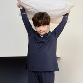 키즈 스탠다드 파자마 세트 - 다크네이비