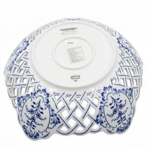 체스키포슬란 쯔비벨무스터 도자기 오각투각 바스켓-24cm/1개 (CB160)