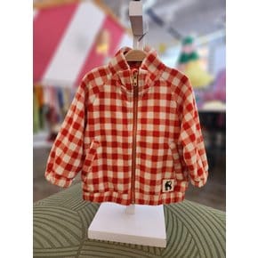 [여주점] (C)Gingham aop fleece jacket 2571012942