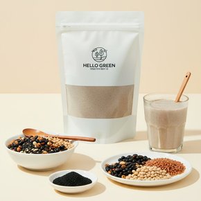 국산 세척해서 볶은 통곡물 흑임자 미숫가루 600g(팩) 서리태, 흑임자, 백태, 현미