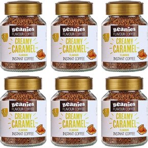 Beanies Coffee 영국 비니스 커피 크리미 캬라멜 인스턴트 커피 50g 6개